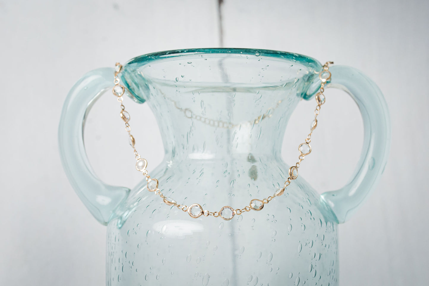 Sawyer Necklace Clear/Gold