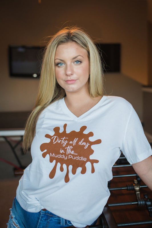 Dirty All Day In The... Women's Relaxed Jersey V-Neck