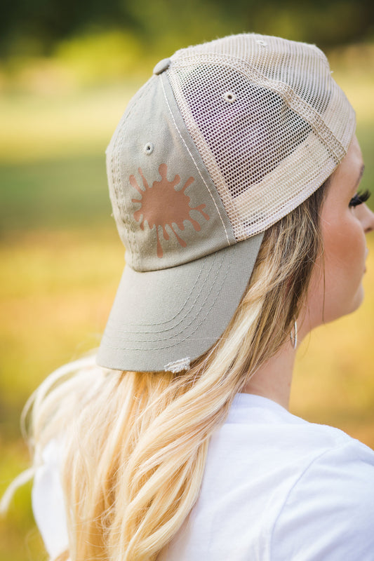 Ultra Distressed Magnolia Style Women Hat Cap