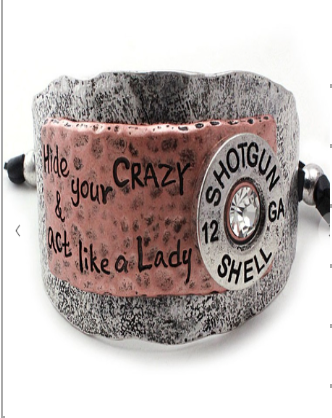 Hide your Crazy Adjustable Bracelet